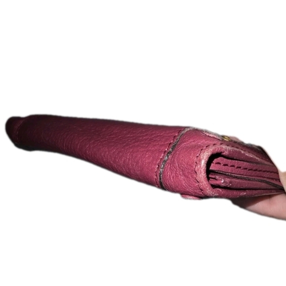 Pink Chloe Leather Women's Long Wallet - Picture 3 of 7